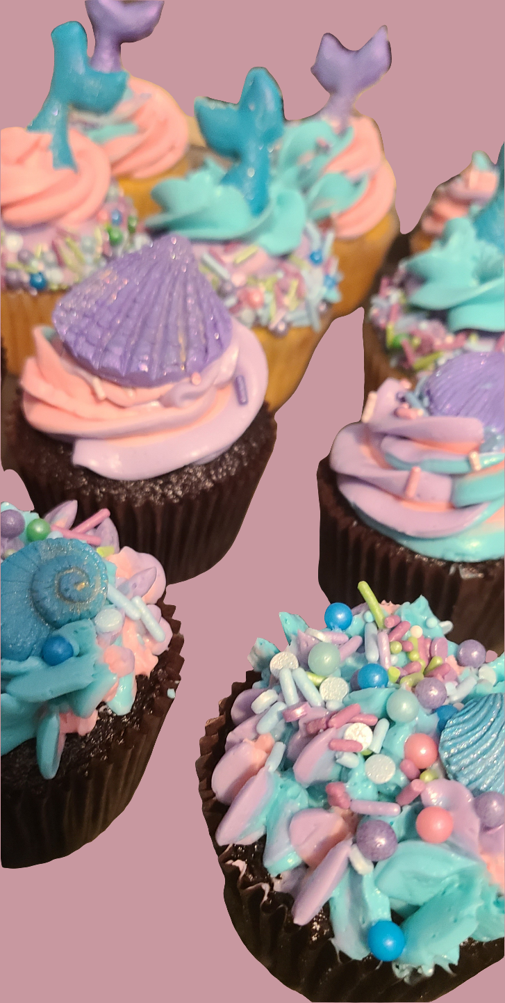 Mermaid Custom Cupcakes